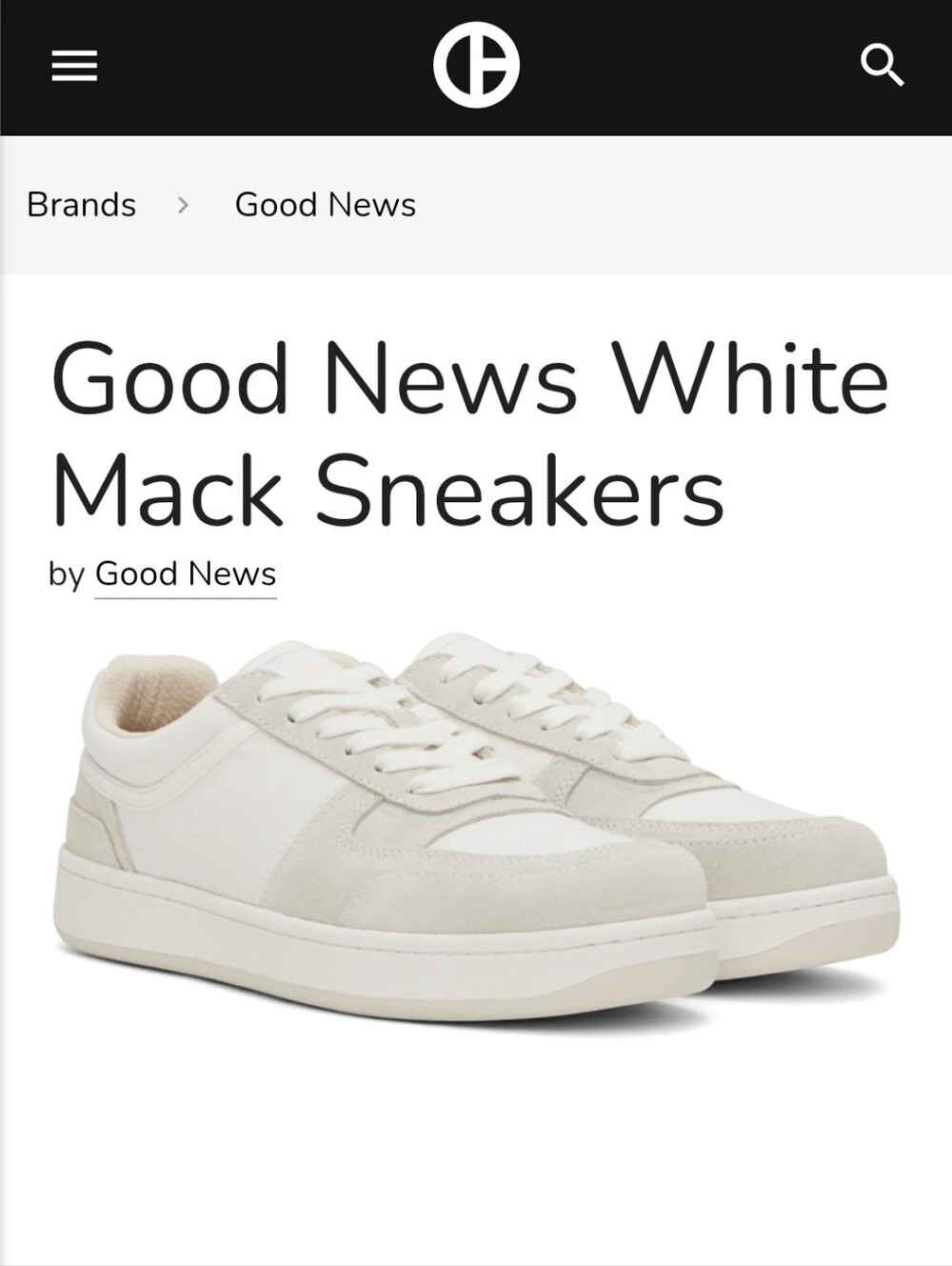 Good News Mack low top court sneaker off white cream suede EU 40 US 10W